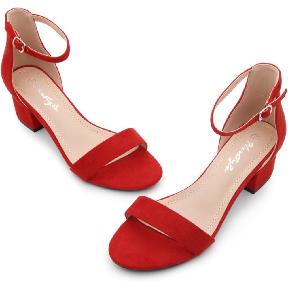 Elegant Red Women's Heels